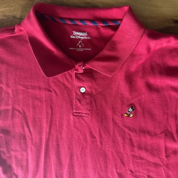 Disneyland Walt Disney World Red Mickey Polo Shirt size XL - Picture 2 of 4